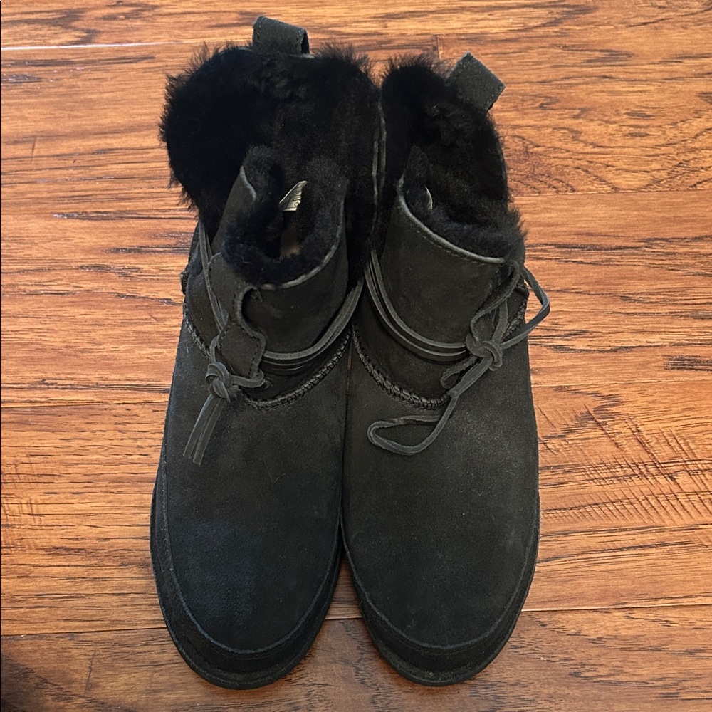 UGG Black Suede Winter Boots